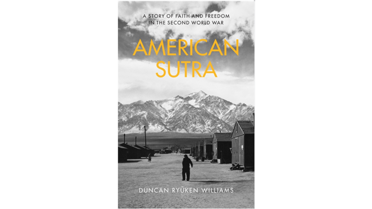 Book cover of American Sutra by Duncan Ryūken Williams.