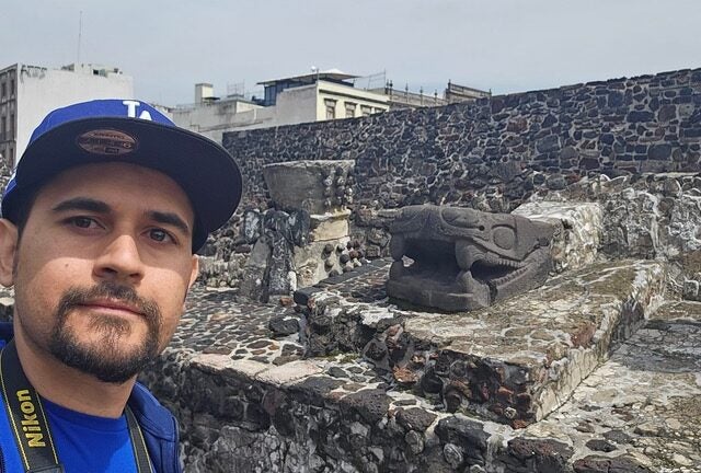 Jonathan Rodriguez at Templo Mayor Mexico City