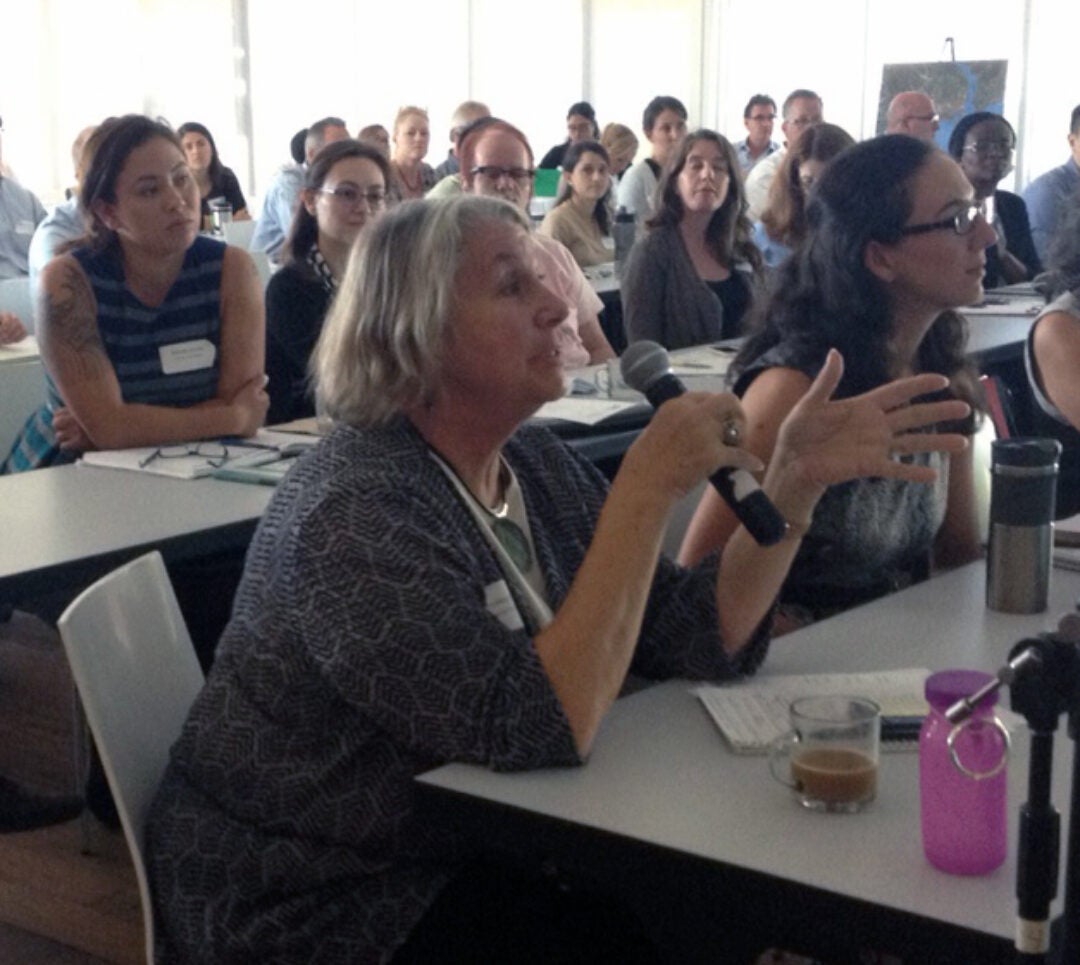 Dr. Lesley Ewing with the CA Coastal Commission answers questions during the workshop.