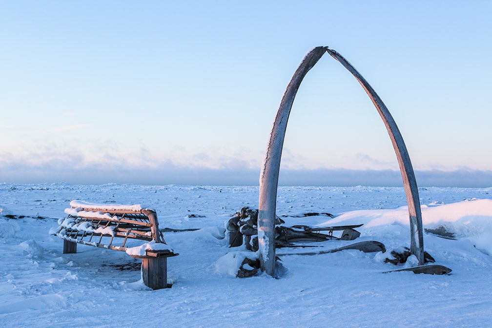 Above the Arctic Circle in Barrow, Alaksa. Credit: Arctic Council Secretariat / Kseniia Iartceva