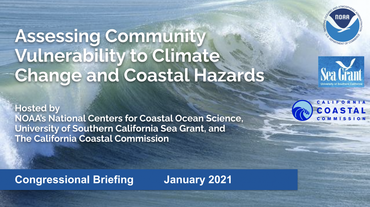 Climate Vulnerability Assessment Briefing - USC Sea Grant