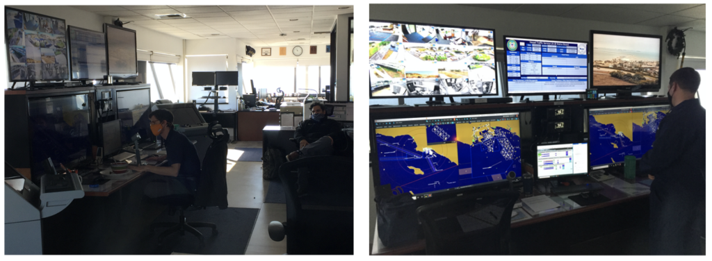 Vessel Traffic Service (VTS) controllers, observing the ports of LA/LB in December 2020.