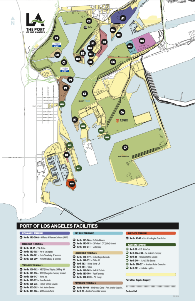 An overview of the Port of Los Angeles and its terminals