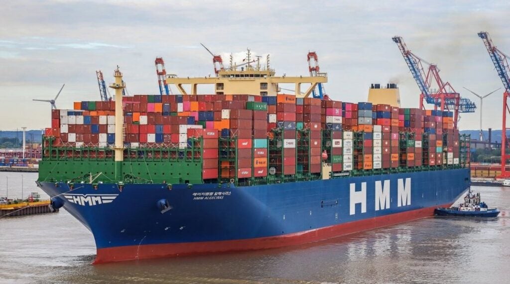 The containership, MV HMM Algeciras.