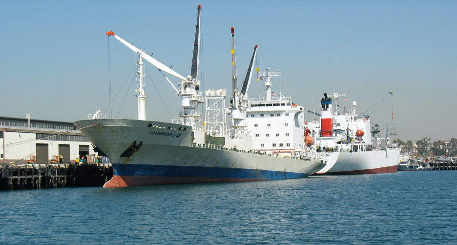 The break-bulk vessel, MV Valpraiso Star. 
