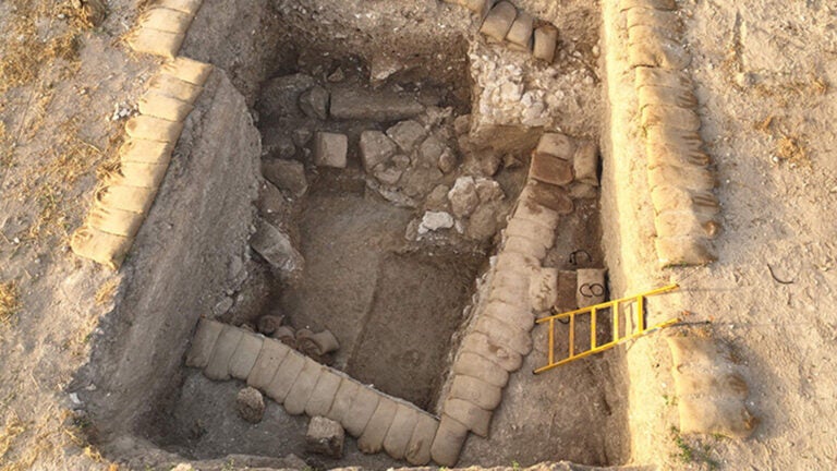 Archaeology dig site