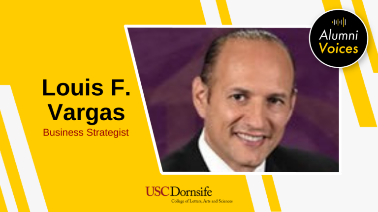 Louis F. Vargas headshot with yellow background