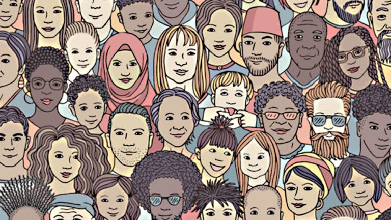 diverse group of illustrated people