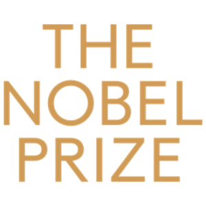 The Nobel Prize text logo in gold