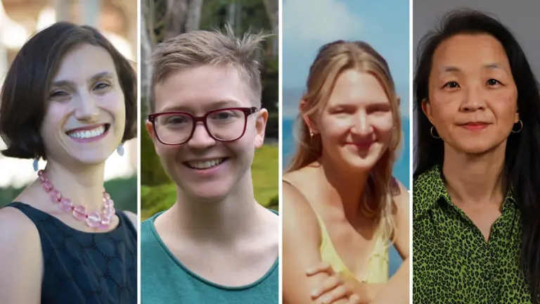 From left: USC Dornsife professor Jessica Marglin, PhD students Katie Googe and Jordan Chancellor, and lecturer Nina Kang earned Fulbright awards.