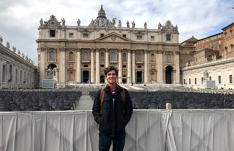 Photo of Austin Peay at the Vatican