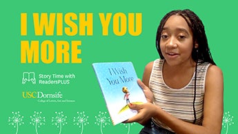 Video title card for reading of I Wish You More