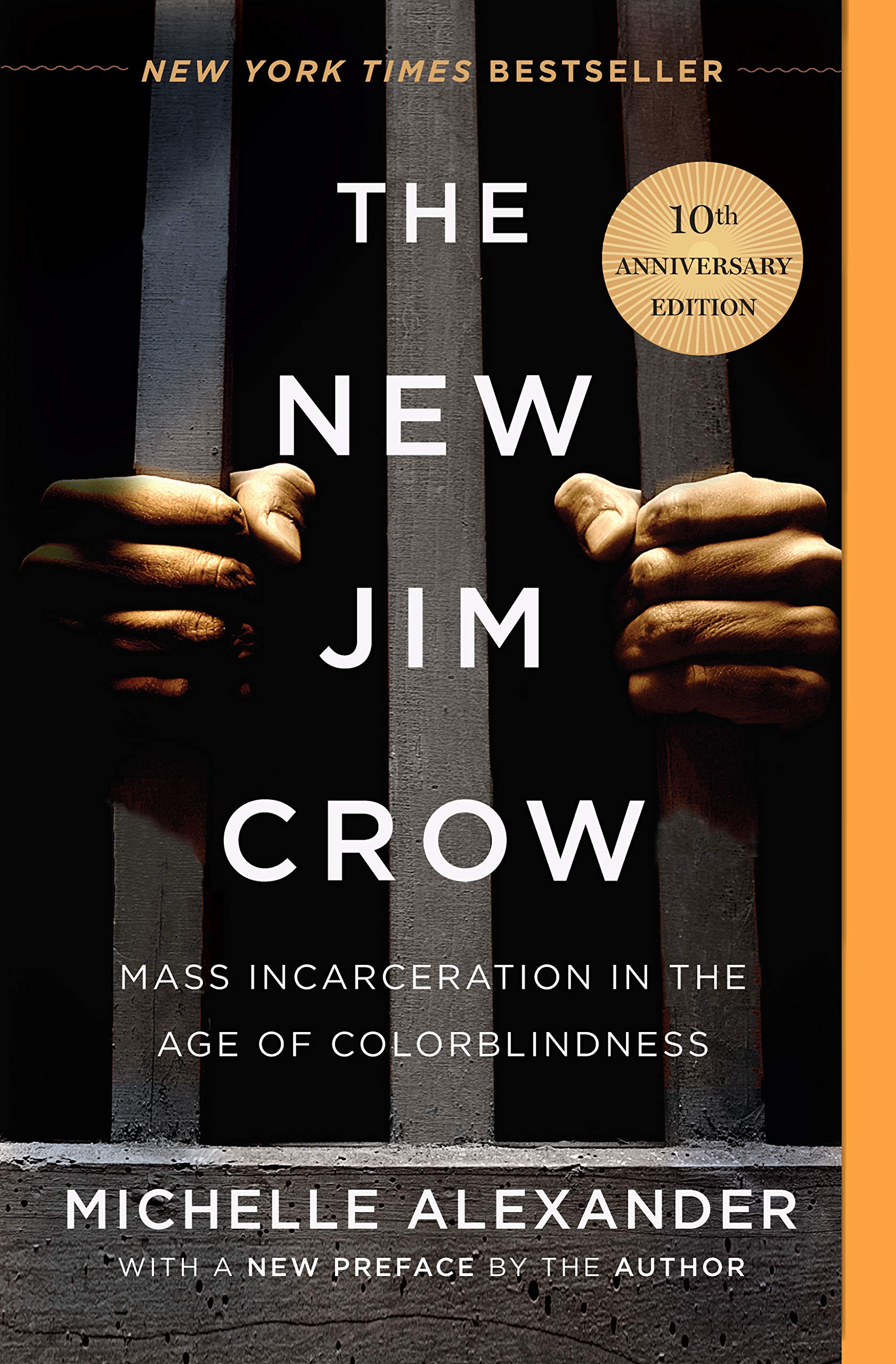 Image of the cover of The New Jim Crow: Mass Incarceration in the Age of Colorblindness (The New Press, 2010) by Michelle Alexander