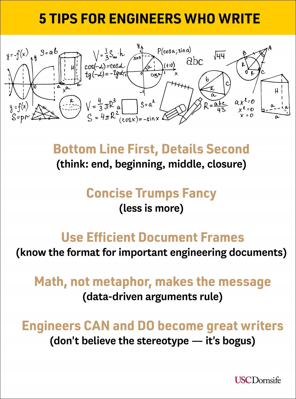 List of writing tips for engineers