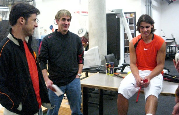 Michael Bergman with Rafael Nadal